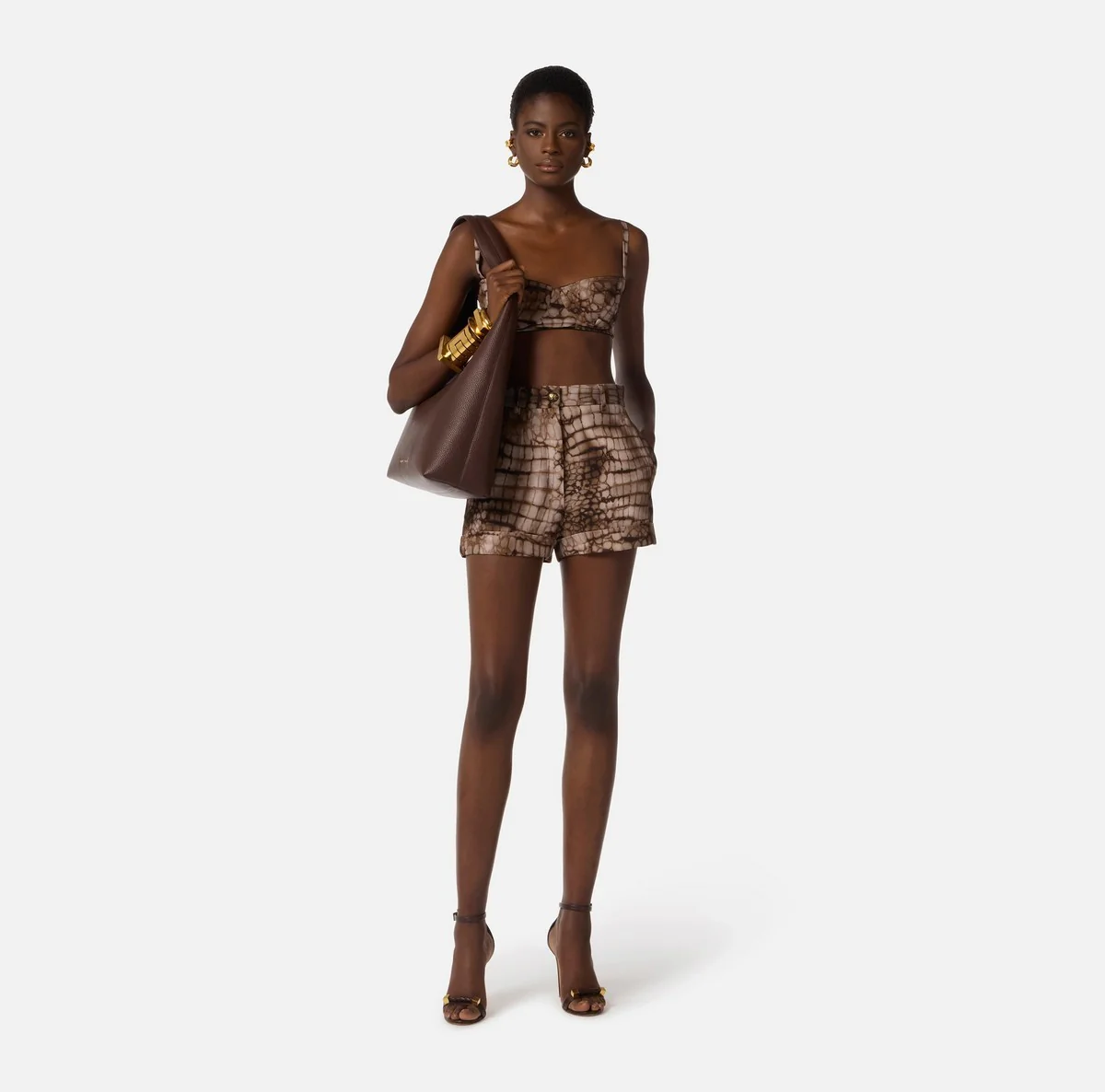 ELISABETTA FRANCHI Pantalone Donna  SH00361E2 644 CACAO - Image 5