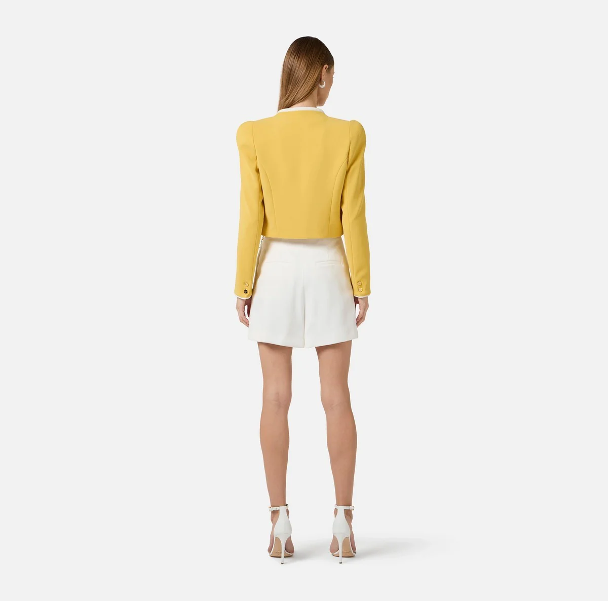 ELISABETTA FRANCHI Pantalone Donna  SH00561E2 360 Avorio - Image 3