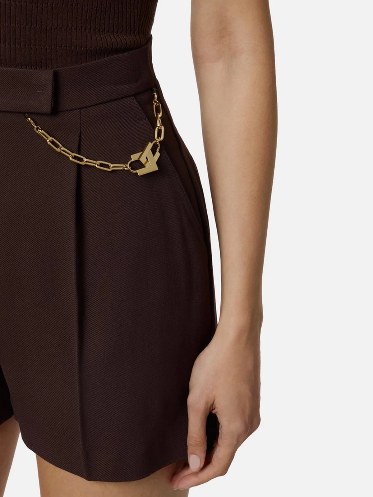 ELISABETTA FRANCHI Pantalone Donna  SH00561E2 644 CACAO - Image 3