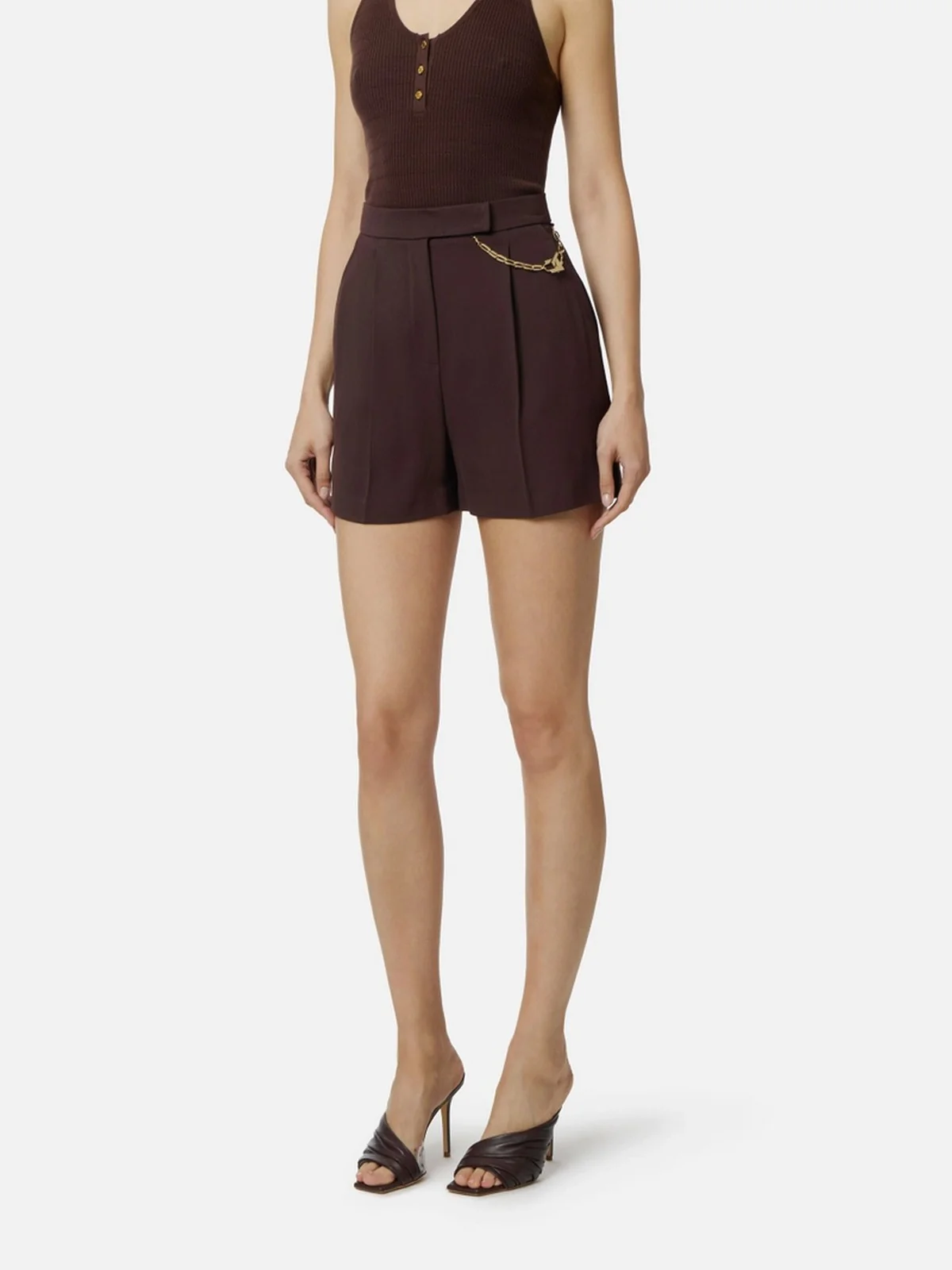 ELISABETTA FRANCHI Pantalone Donna  SH00561E2 644 CACAO - Image 4