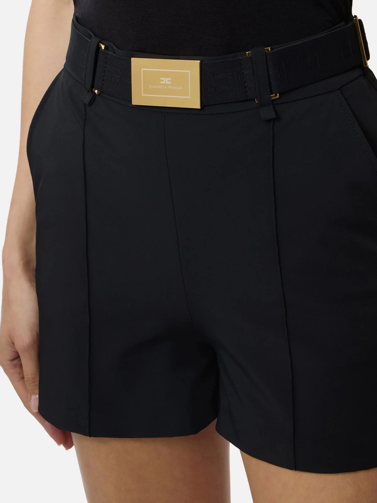 ELISABETTA FRANCHI Pantalone Donna  SH00861E2 110 Nero - Image 3