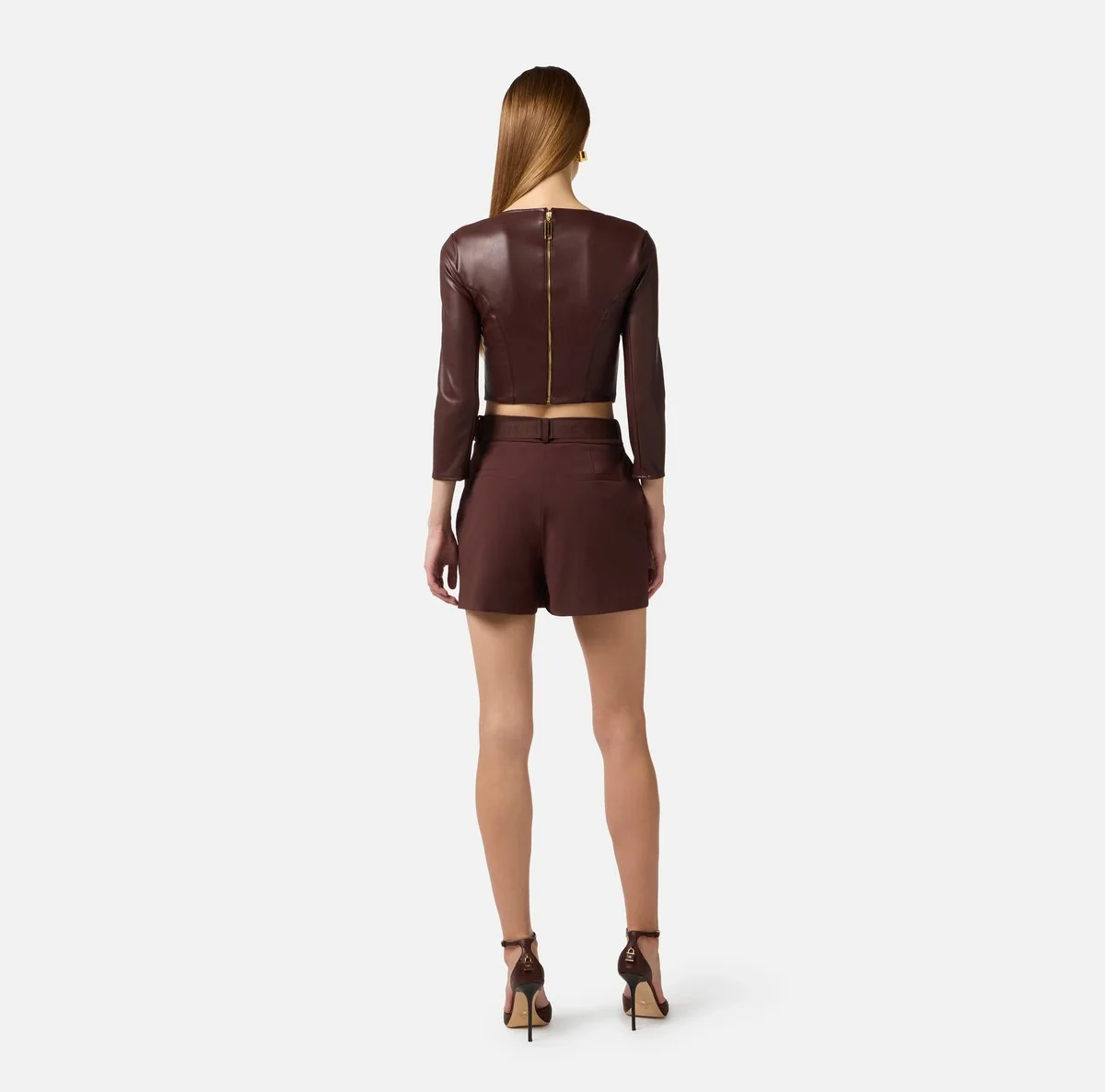 ELISABETTA FRANCHI Pantalone Donna  SH00861E2 644 CACAO - Image 3