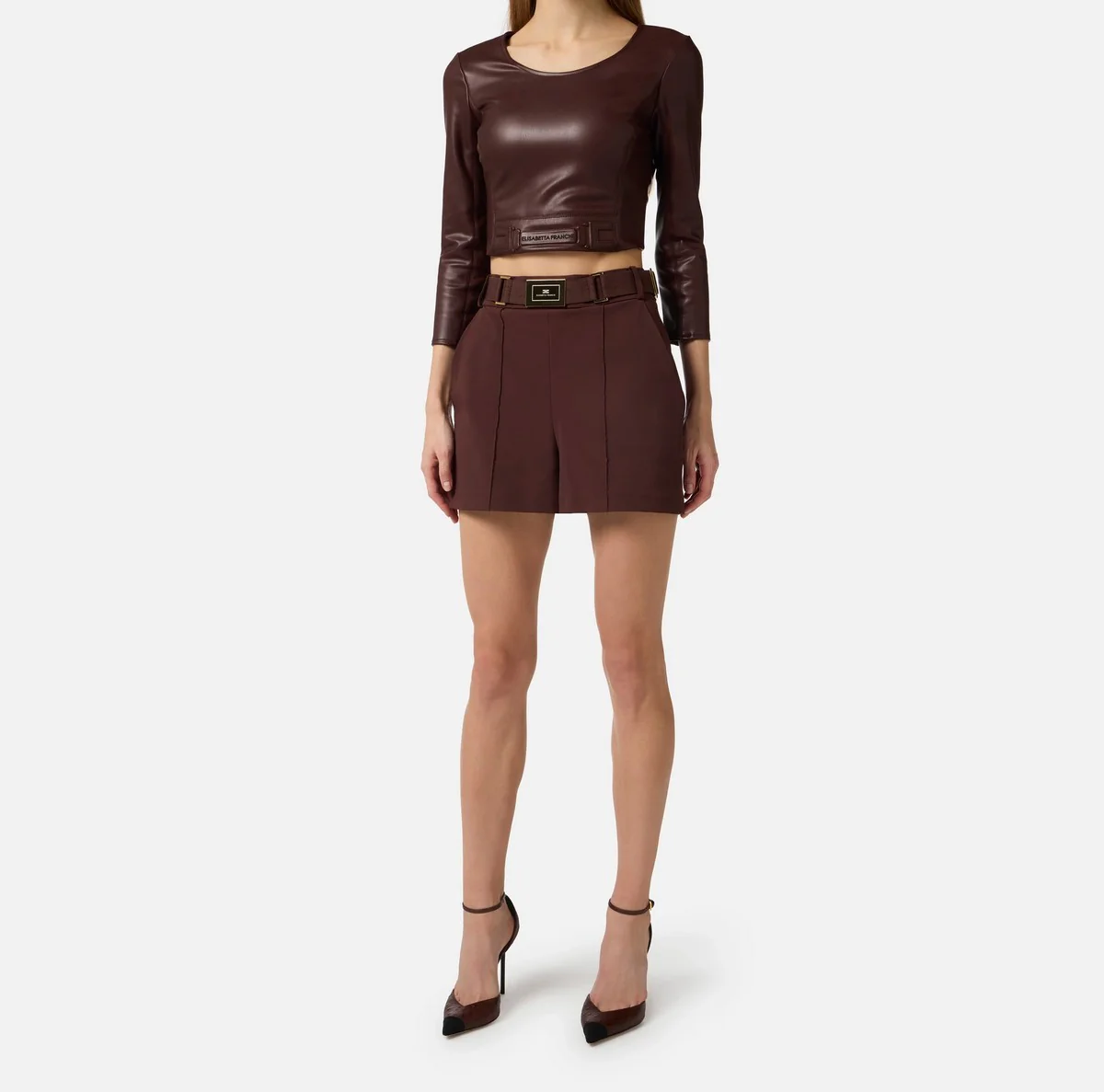 ELISABETTA FRANCHI Pantalone Donna  SH00861E2 644 CACAO - Image 5