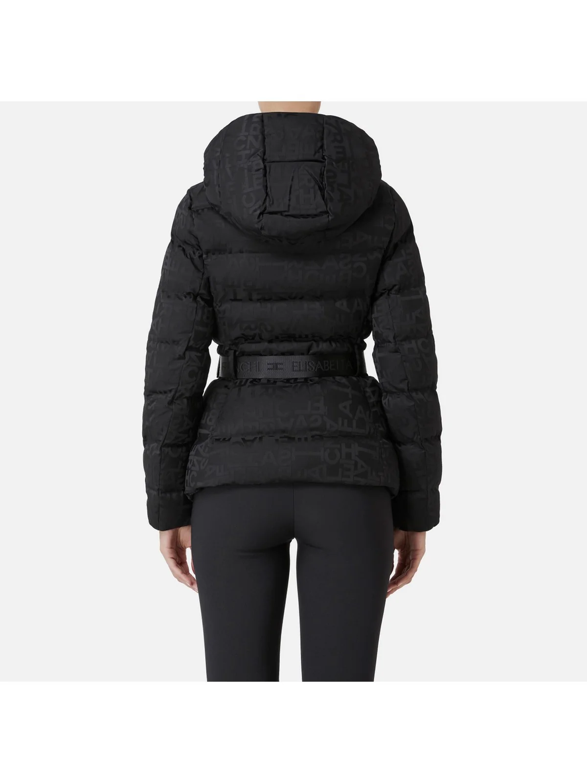 ELISABETTA FRANCHI Piumino Donna  PI70D46E2 110 Nero - Image 3