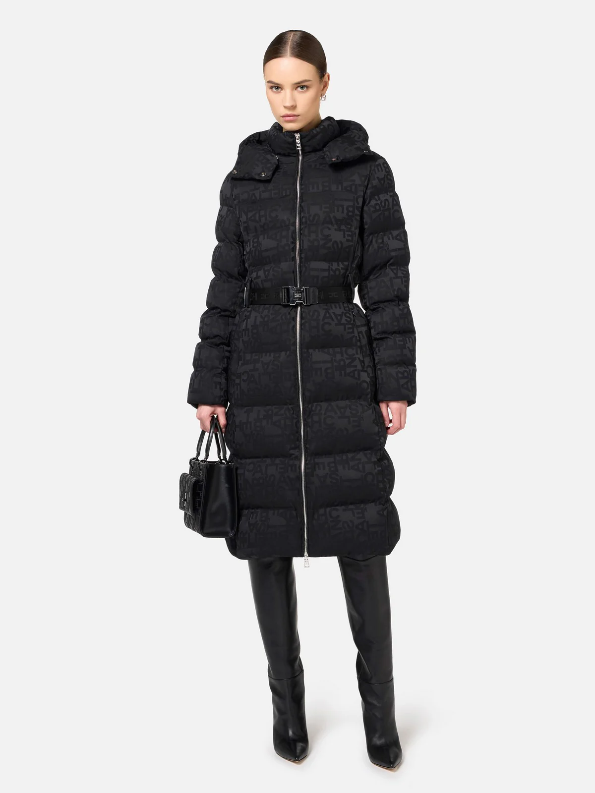 ELISABETTA FRANCHI Piumino Donna  PI71D46E2 110 Nero - Image 2