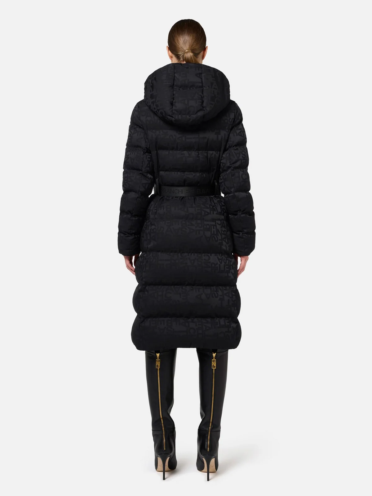 ELISABETTA FRANCHI Piumino Donna  PI71D46E2 110 Nero - Image 5