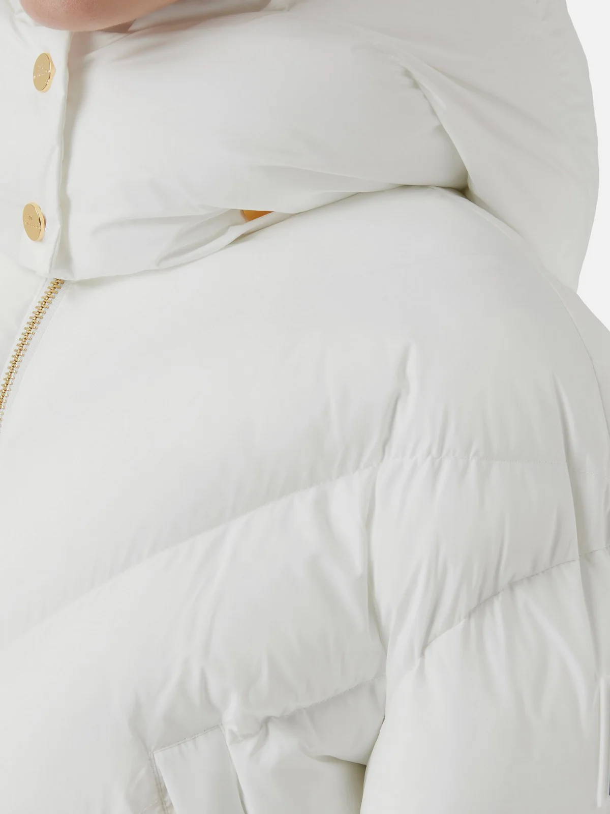 ELISABETTA FRANCHI Piumino Donna  PI73D46E2 360 Avorio - Image 3