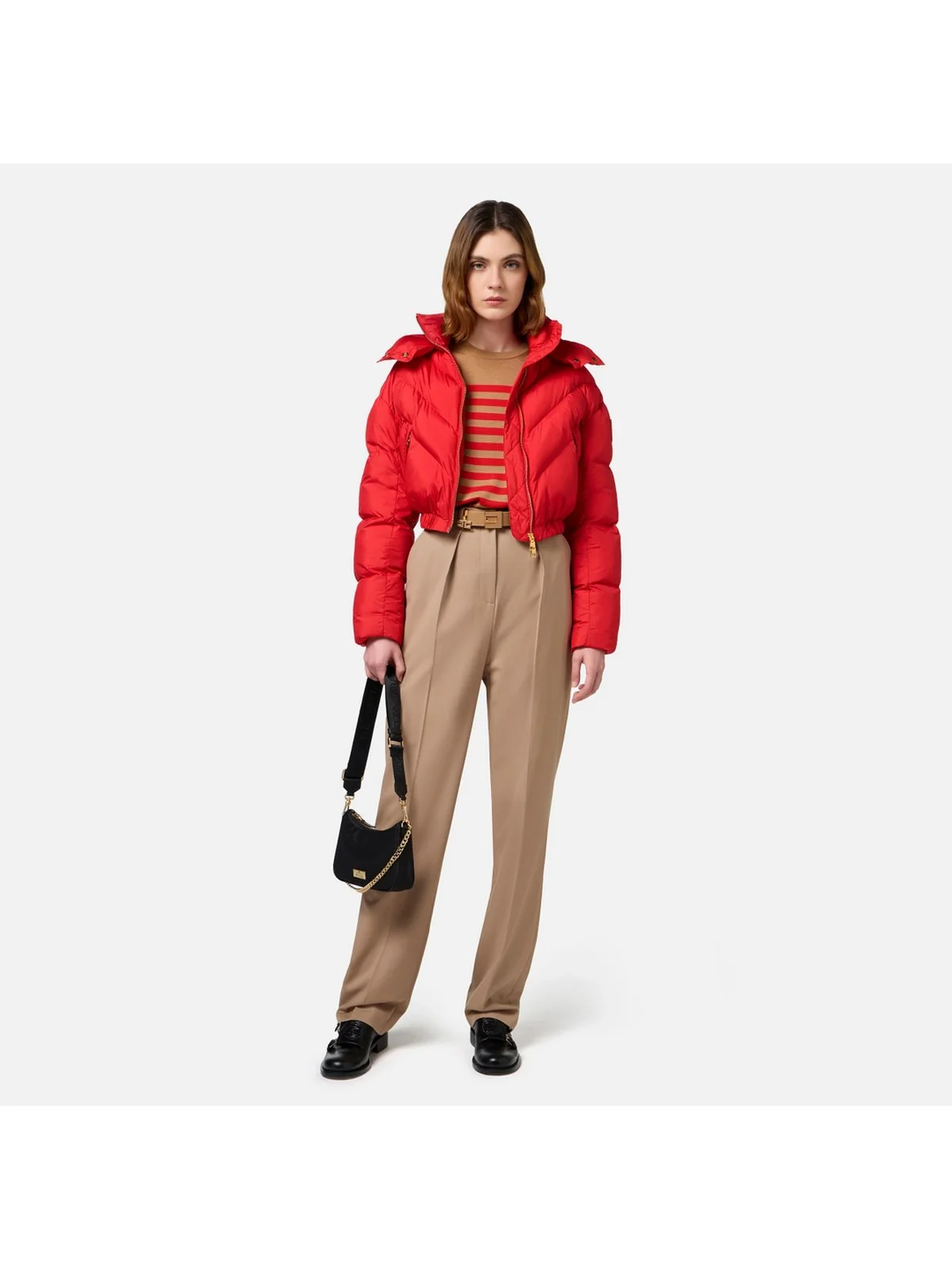 ELISABETTA FRANCHI Piumino Donna  PI73D46E2 CG5 Rosso - Image 2