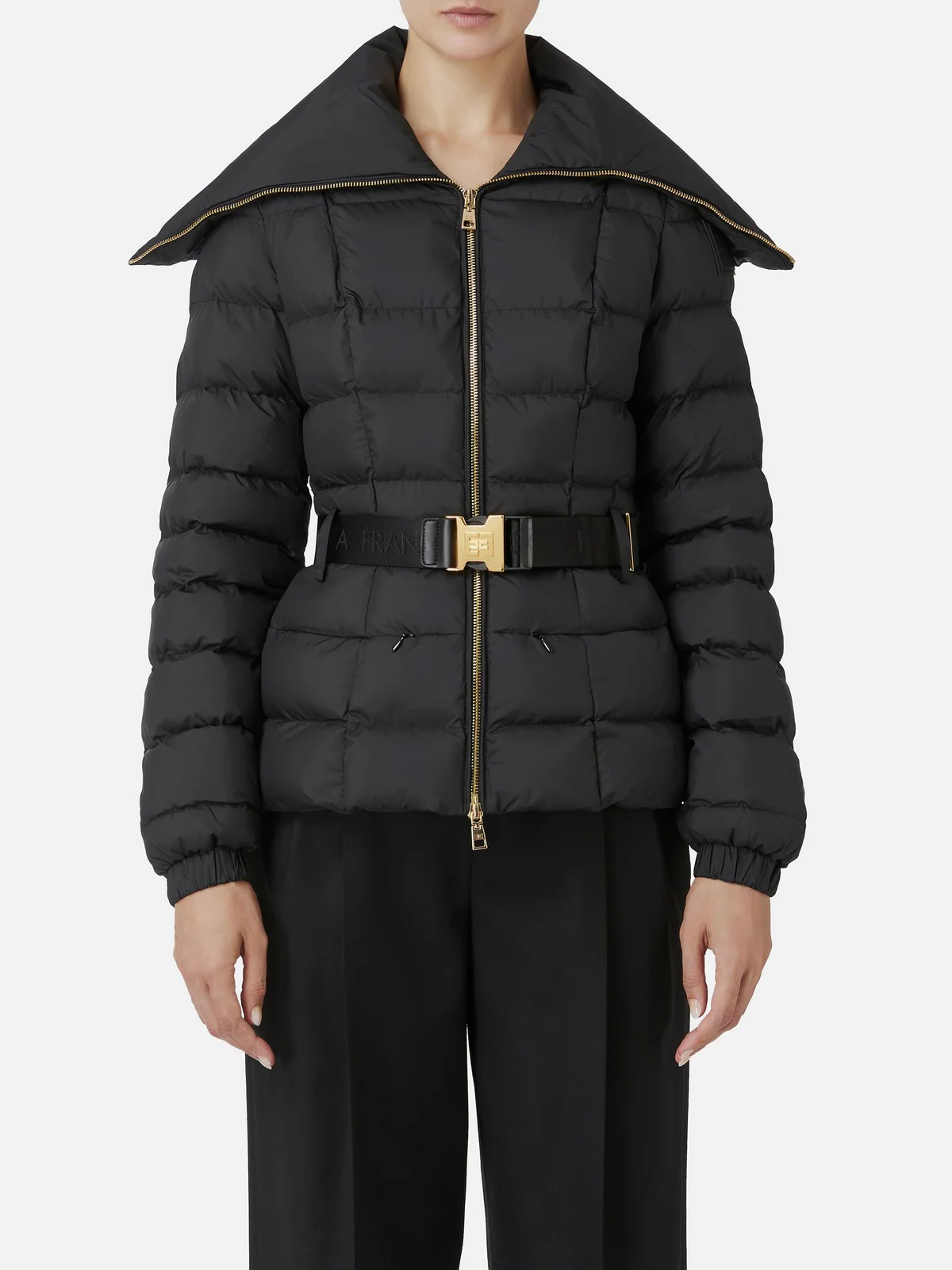 ELISABETTA FRANCHI Piumino Donna  PI76D46E2 110 Nero - Image 2