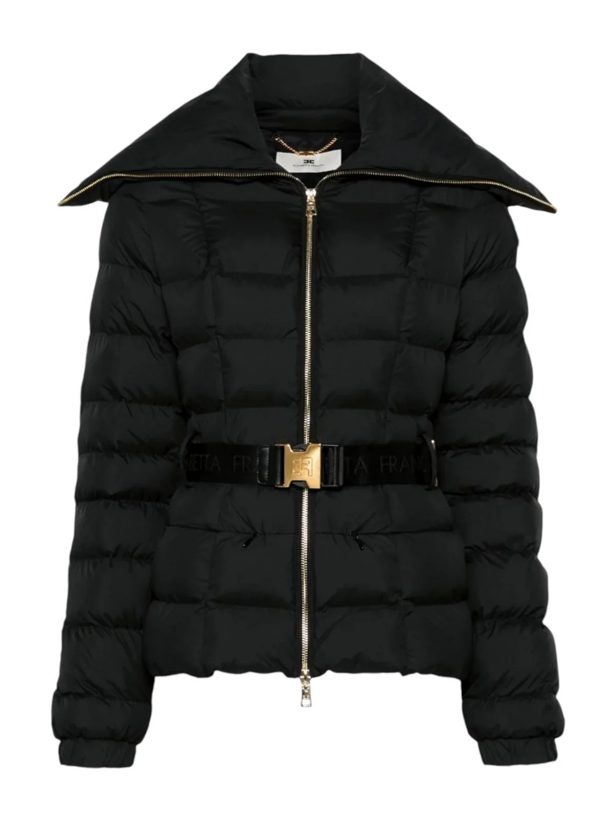 ELISABETTA FRANCHI Piumino Donna  PI76D46E2 110 Nero - Image 5