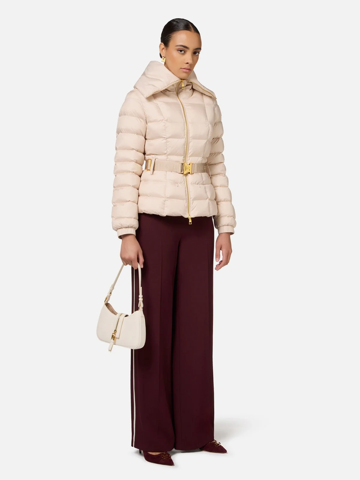 ELISABETTA FRANCHI Piumino Donna  PI76D46E2 CI4 Bianco - Image 2
