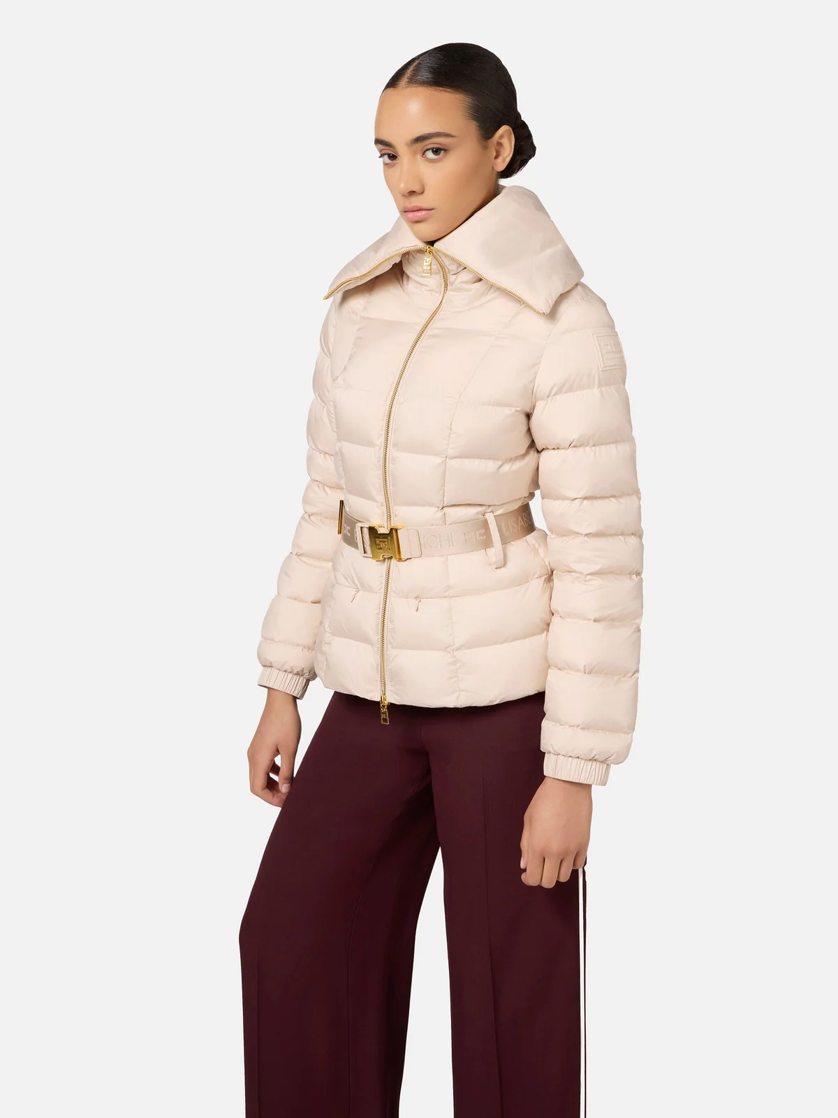 ELISABETTA FRANCHI Piumino Donna  PI76D46E2 CI4 Bianco - Image 3