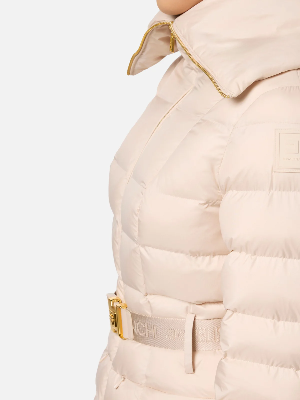 ELISABETTA FRANCHI Piumino Donna  PI76D46E2 CI4 Bianco - Image 4