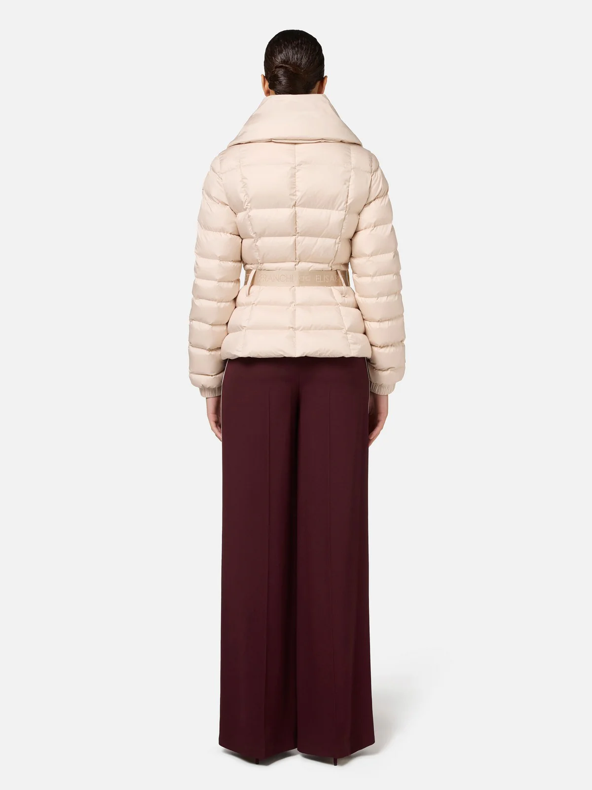 ELISABETTA FRANCHI Piumino Donna  PI76D46E2 CI4 Bianco - Image 5