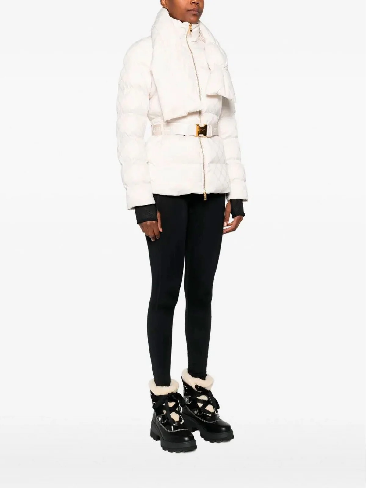 ELISABETTA FRANCHI Piumino Donna  PI83D56E2 DZ9 MILK - Image 2