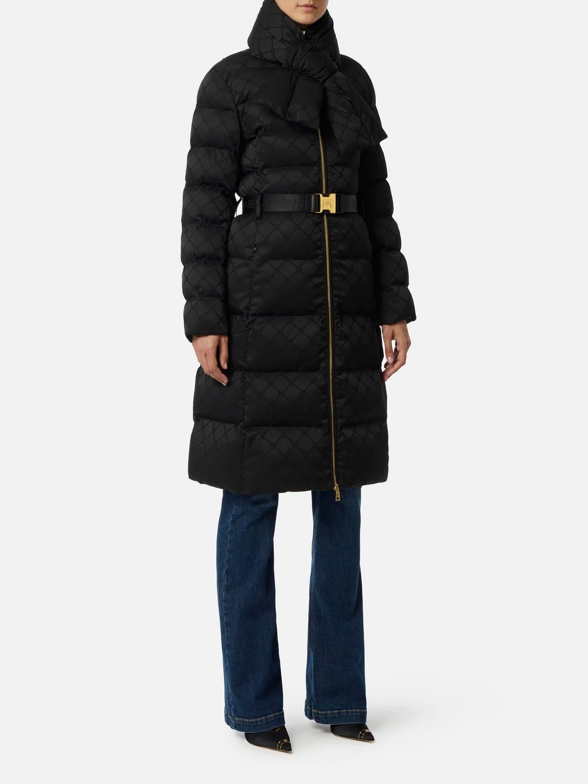 ELISABETTA FRANCHI Piumino Donna PI84D56E2 110 Nero - Image 2