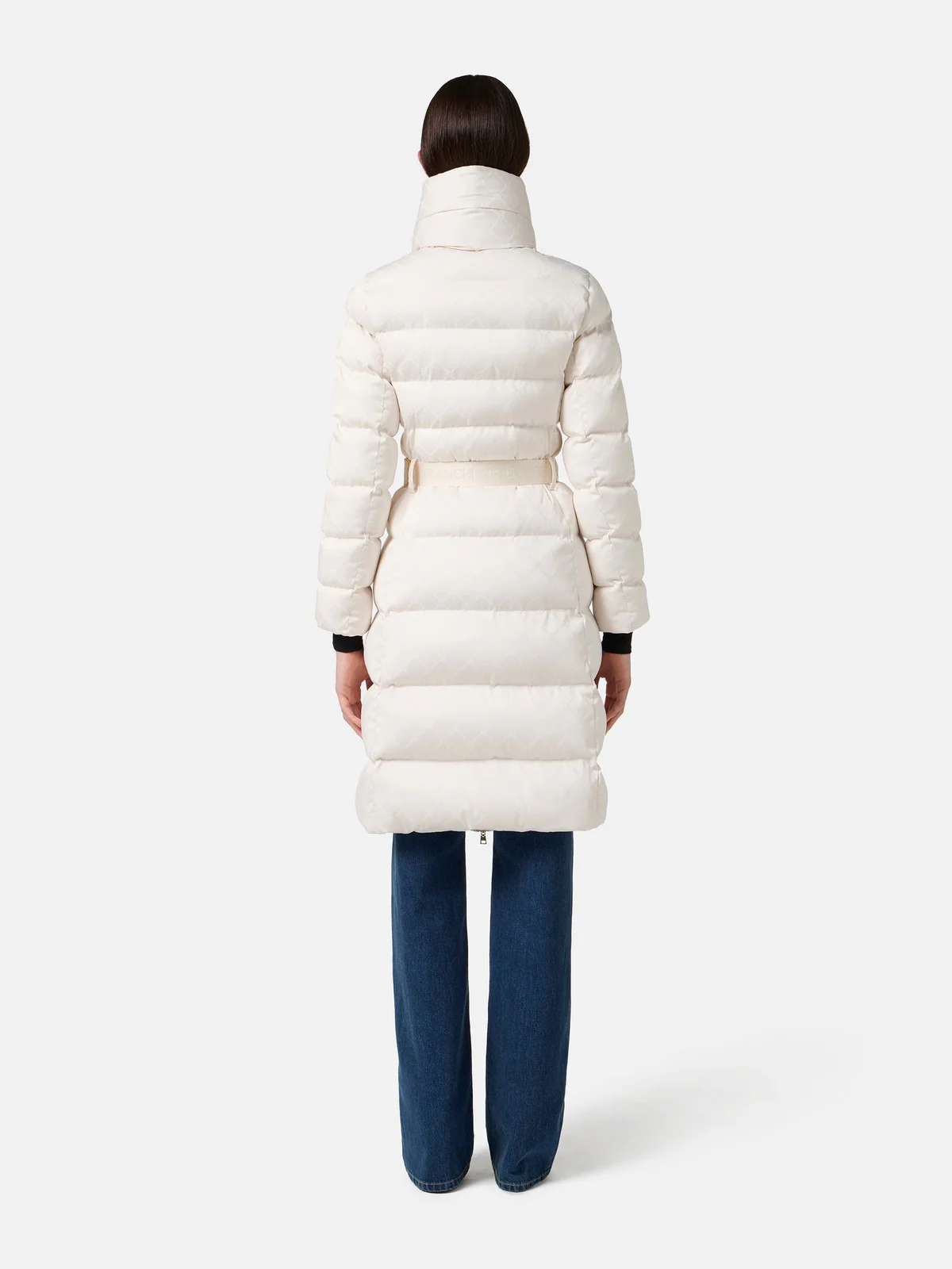 ELISABETTA FRANCHI Piumino Donna  PI84D56E2 DZ9 MILK - Image 5