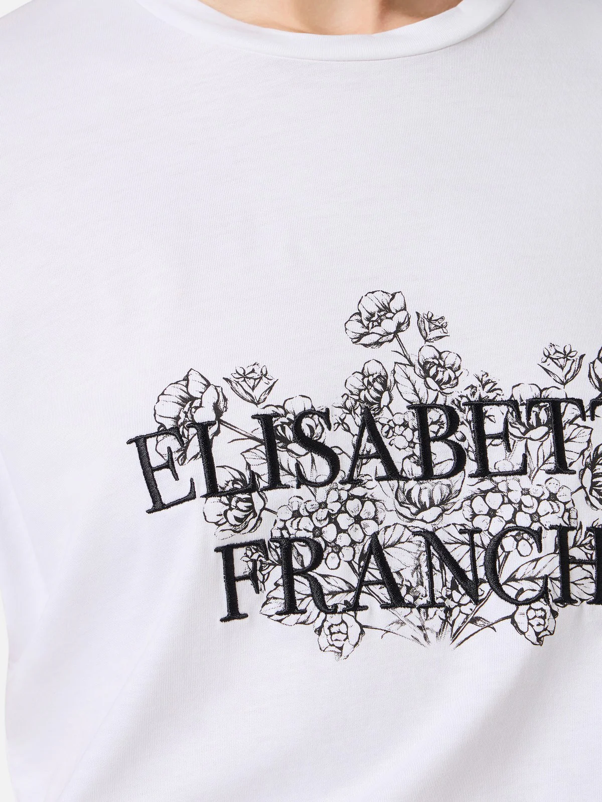ELISABETTA FRANCHI T-shirt Donna  MA00351E2-270 Bianco - Image 4