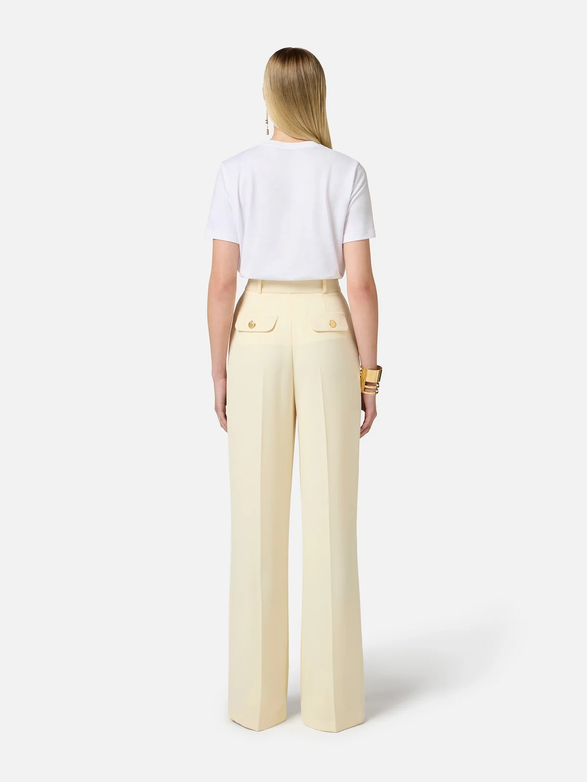 ELISABETTA FRANCHI T-shirt Donna  MA00351E2-270 Bianco - Image 5