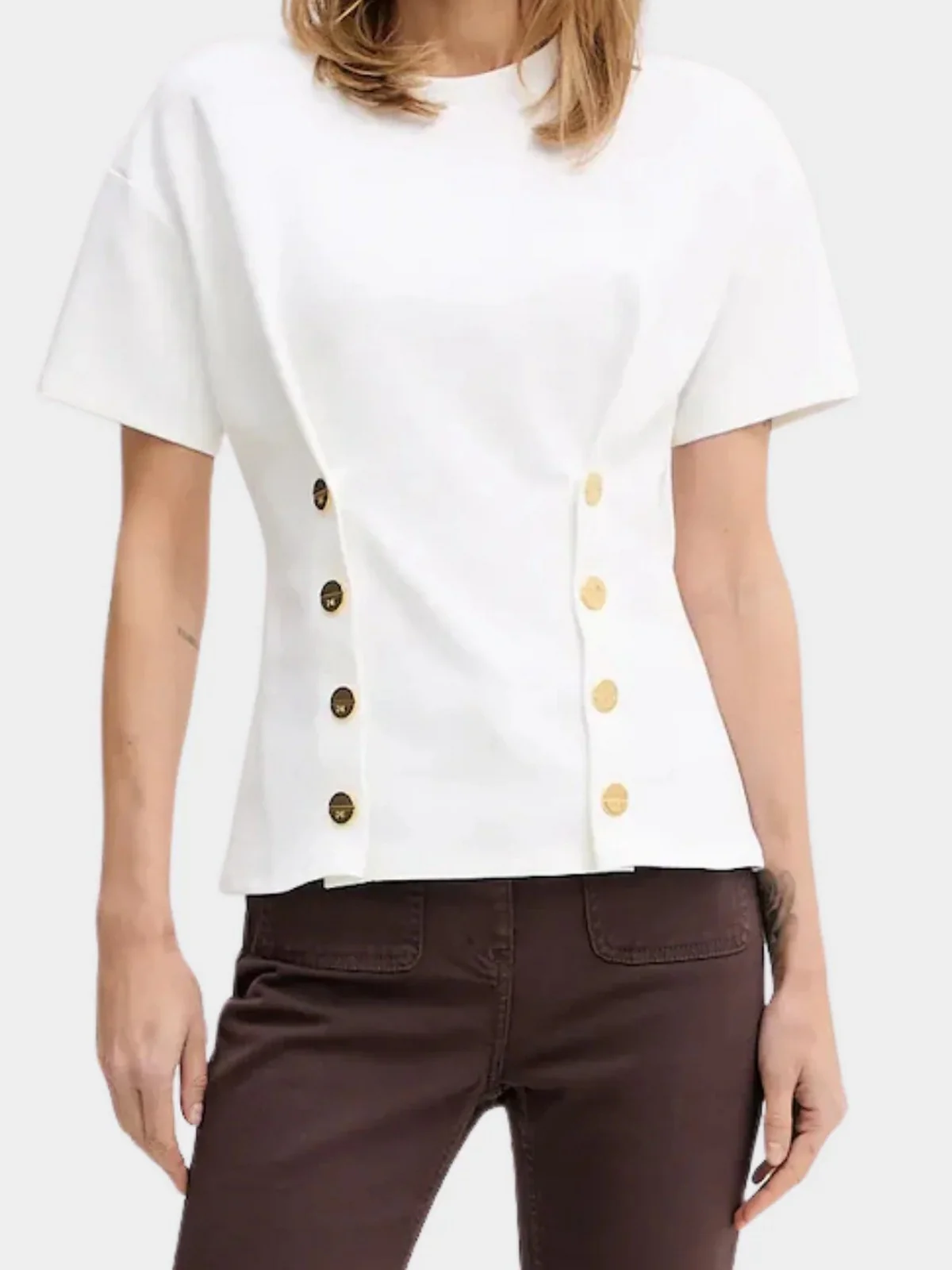 ELISABETTA FRANCHI T-shirt Donna  MA00461E2 270 GESSO - Image 2