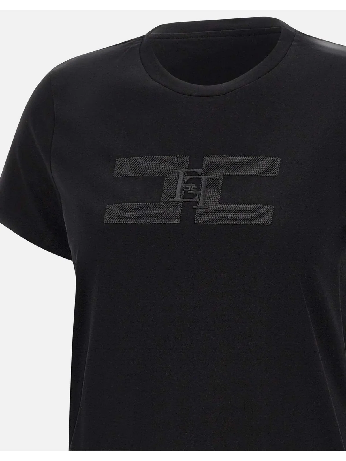 ELISABETTA FRANCHI T-shirt Donna MA00756E2 110 Nero - Image 2