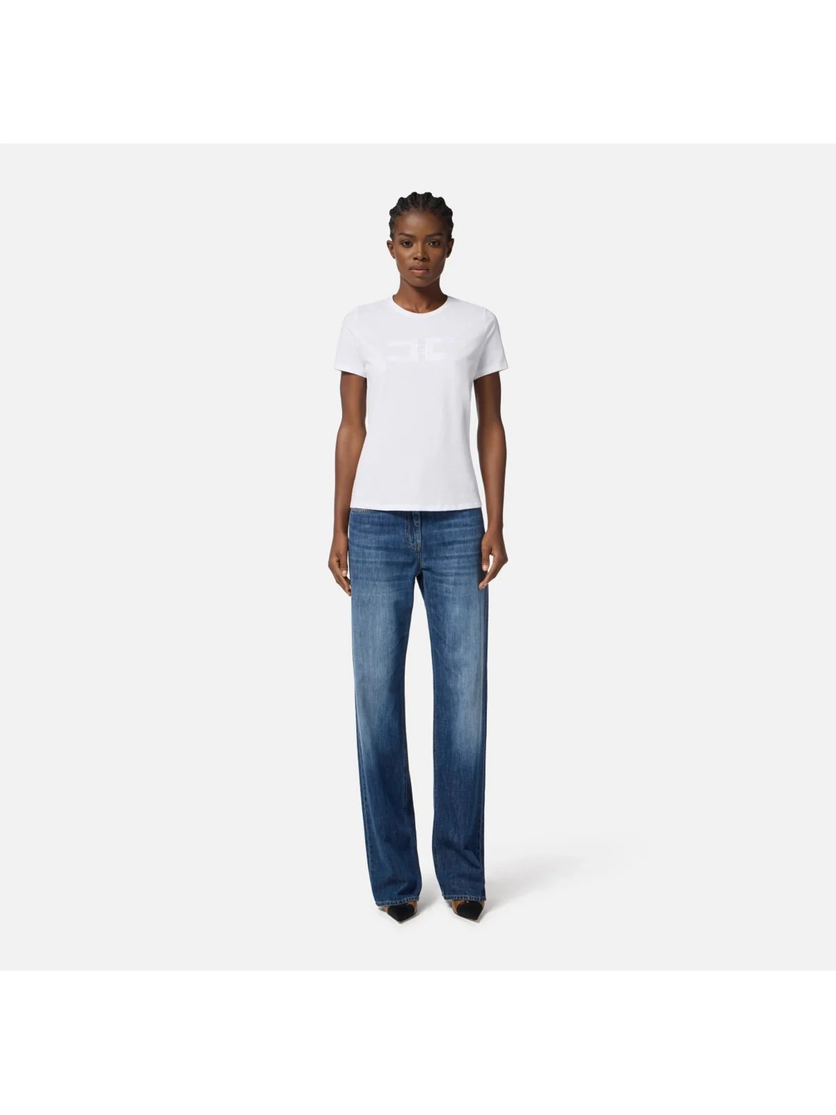 ELISABETTA FRANCHI T-shirt Donna  MA00756E2 270 GESSO - Image 2