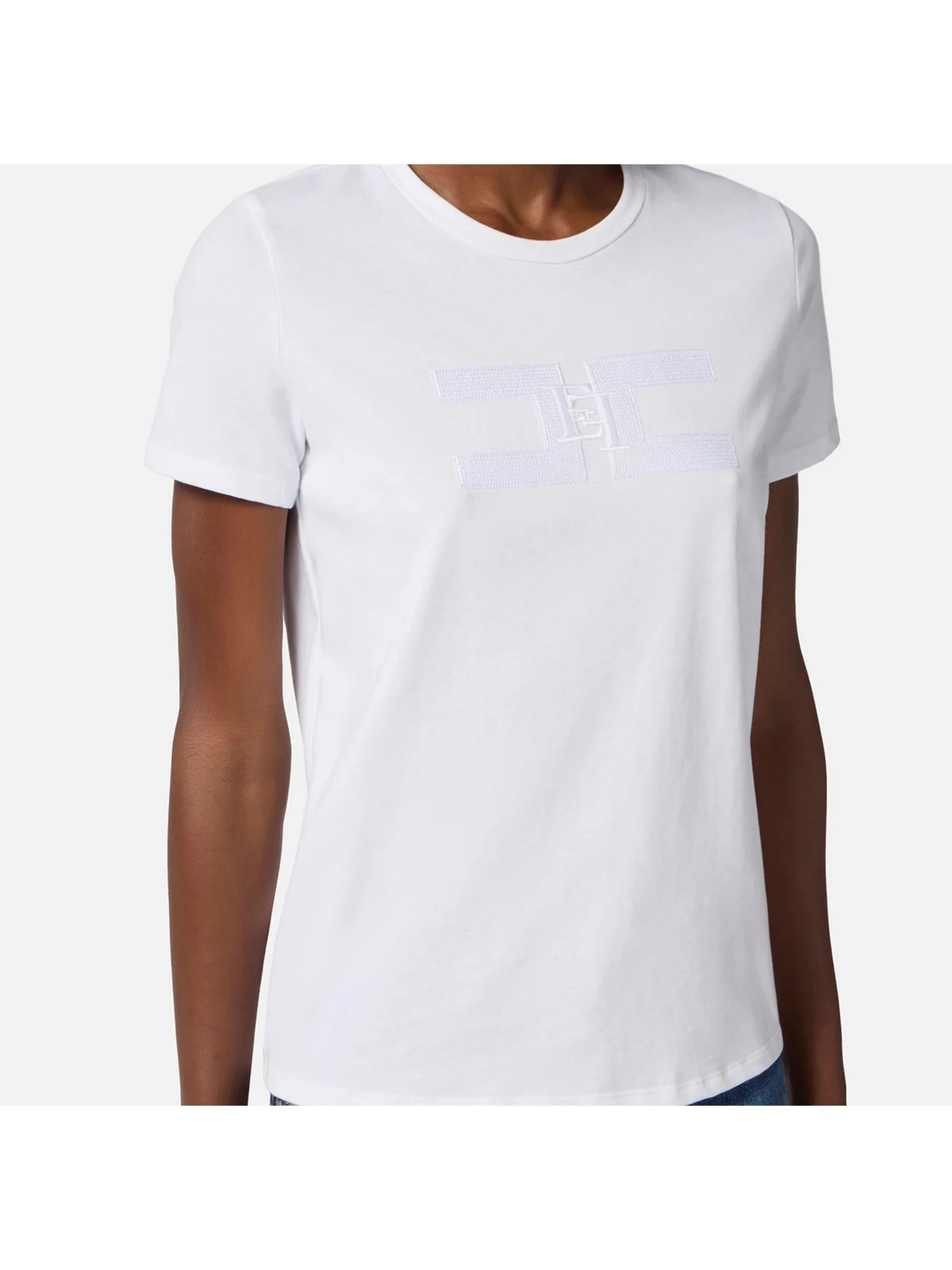 ELISABETTA FRANCHI T-shirt Donna  MA00756E2 270 GESSO - Image 4