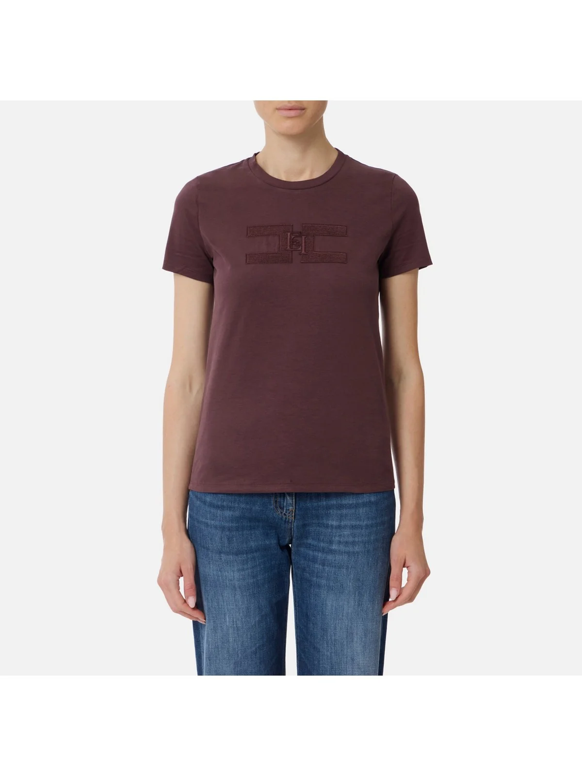 ELISABETTA FRANCHI T-shirt Donna  MA00756E2 EA4 MERLOT - Image 3