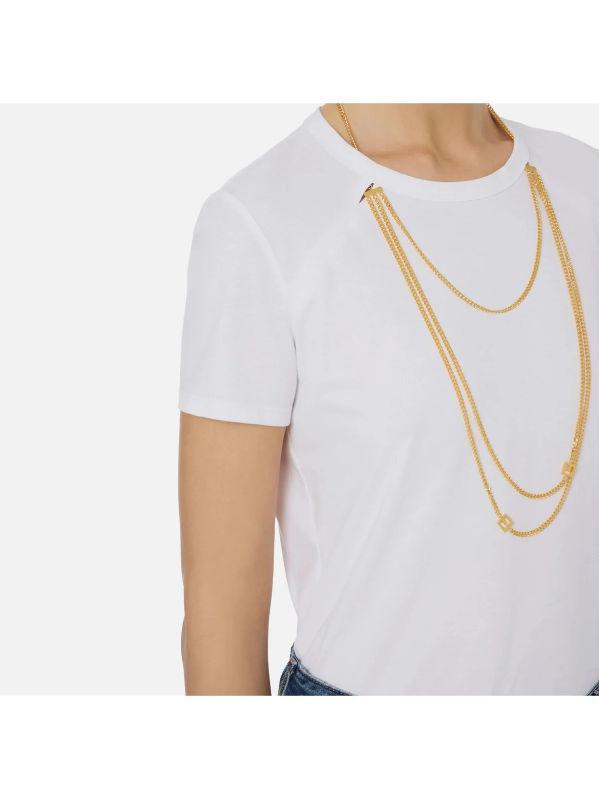 ELISABETTA FRANCHI T-shirt Donna  MA00956E2 270 GESSO - Image 3