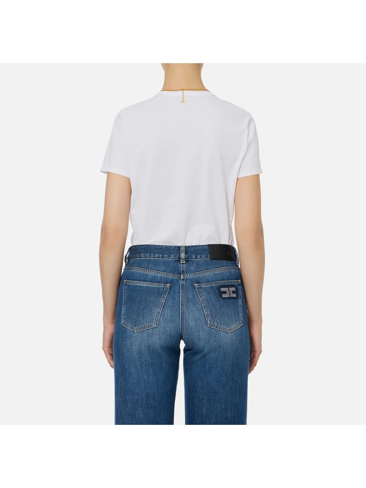 ELISABETTA FRANCHI T-shirt Donna  MA00956E2 270 GESSO - Image 4
