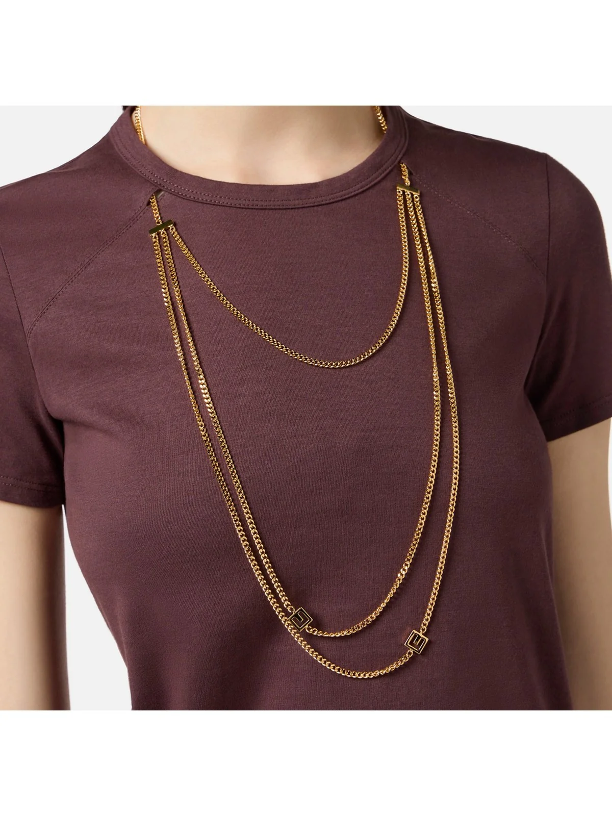 ELISABETTA FRANCHI T-shirt Donna  MA00956E2 EA4 MERLOT - Image 3