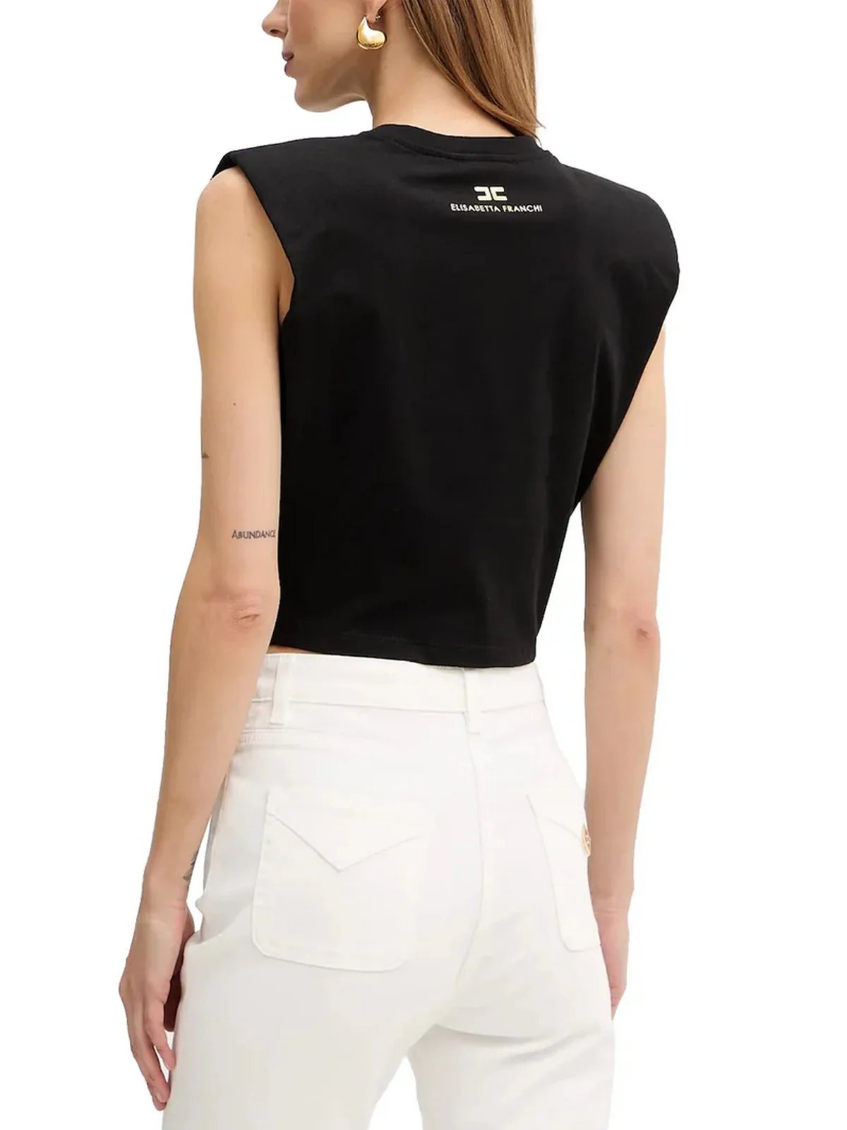 ELISABETTA FRANCHI T-shirt Donna MA01161E2 110 Nero - Image 2