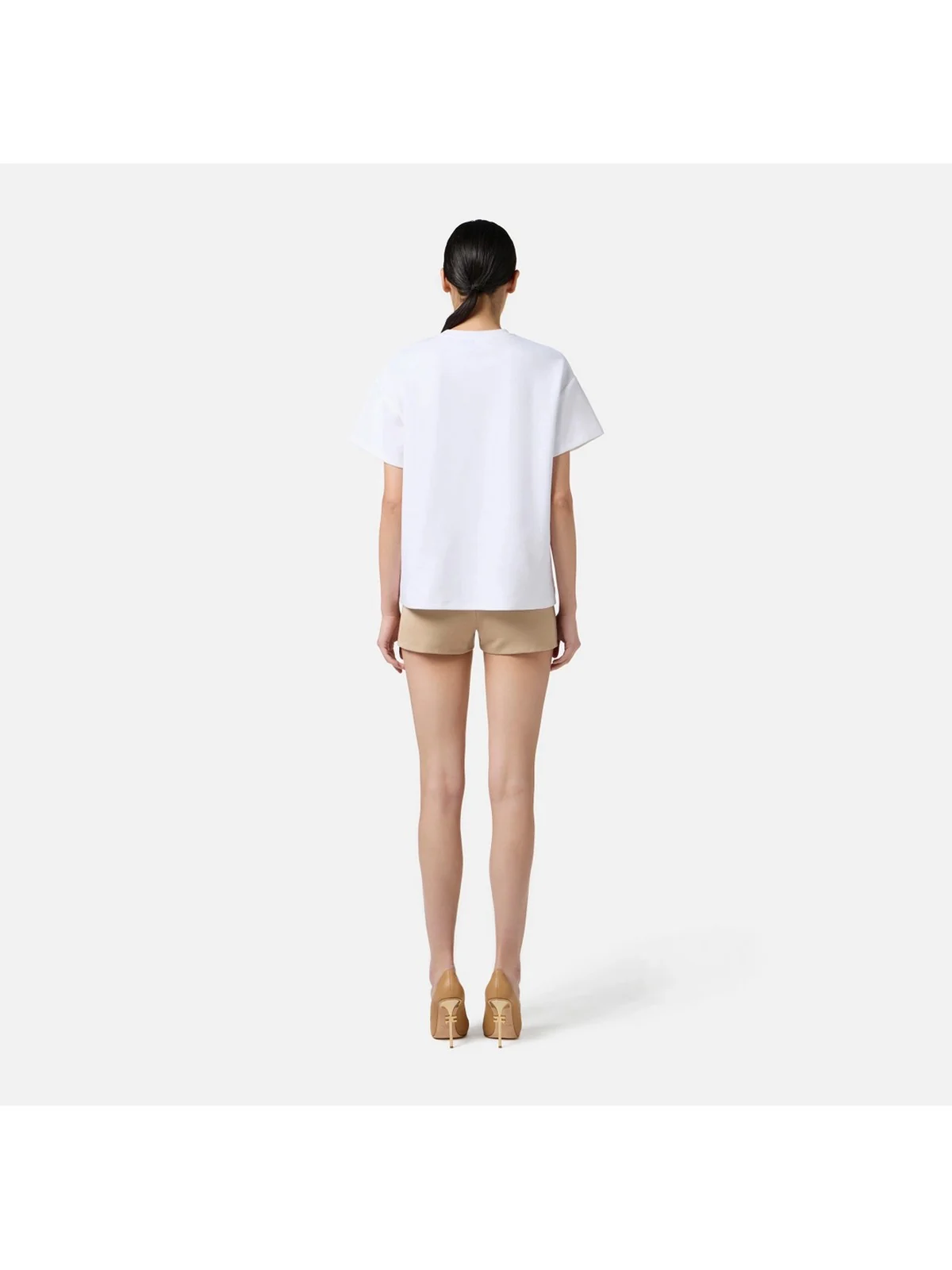 ELISABETTA FRANCHI T-shirt Donna  MA02256E2 270 GESSO - Image 5