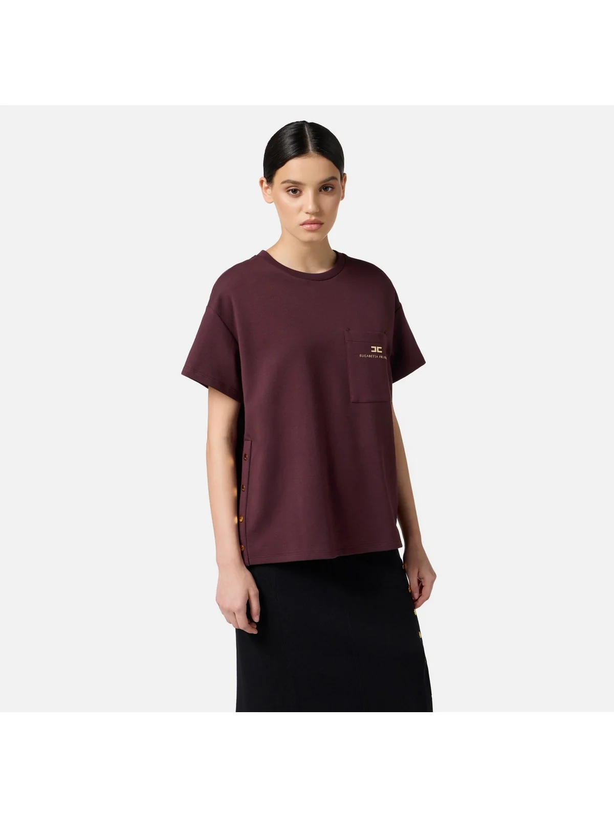 ELISABETTA FRANCHI T-shirt Donna  MA02756E2 EA4 MERLOT - Image 2