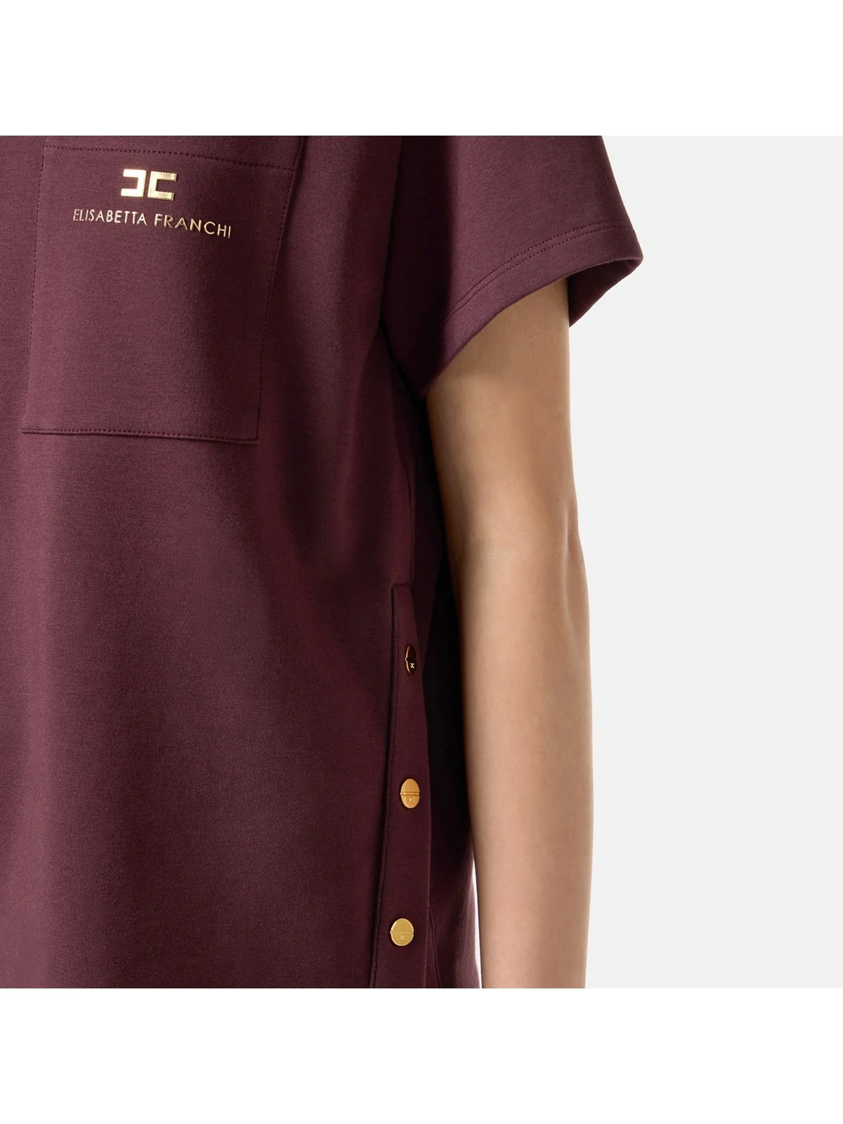 ELISABETTA FRANCHI T-shirt Donna  MA02756E2 EA4 MERLOT - Image 3