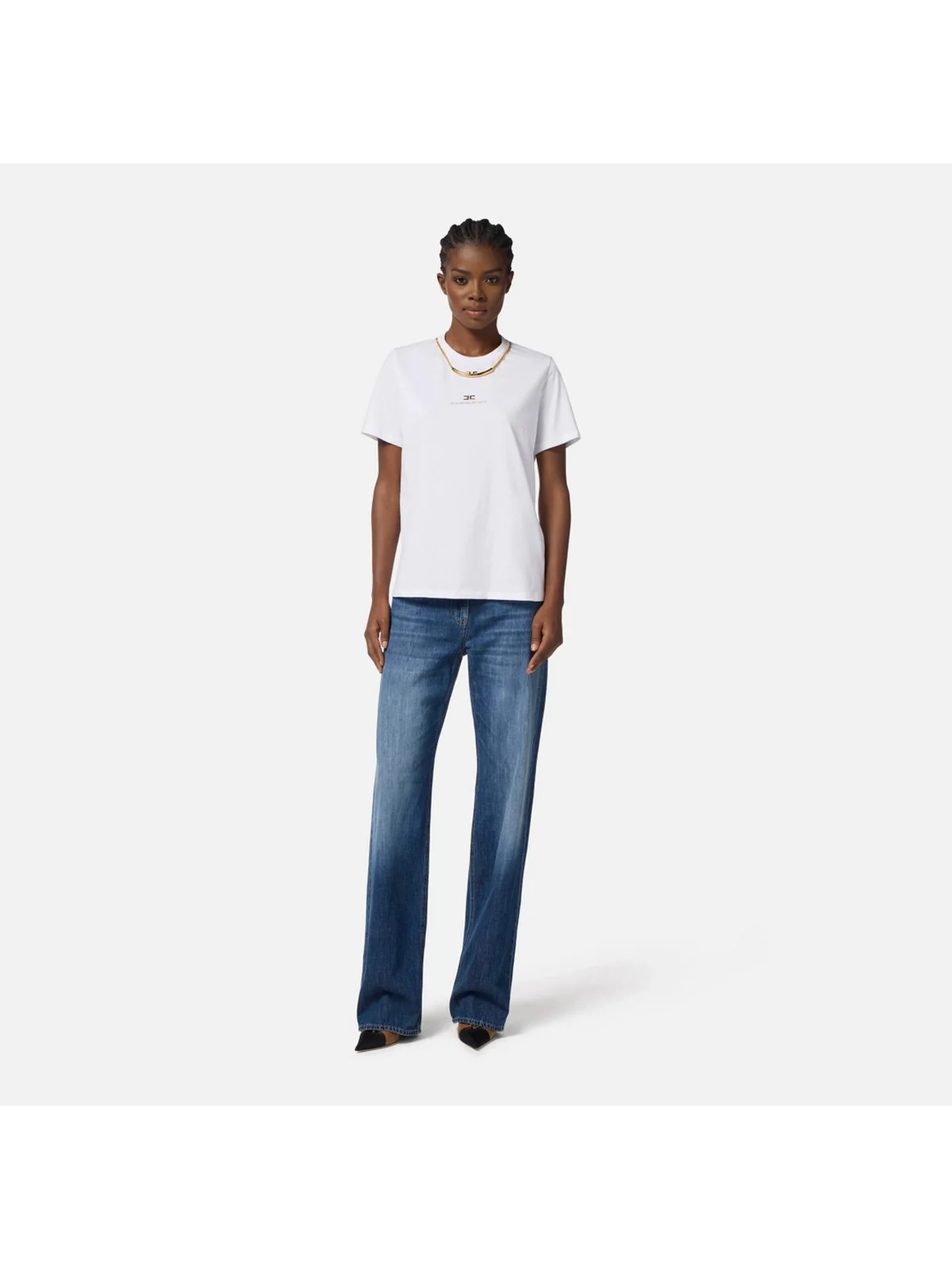 ELISABETTA FRANCHI T-shirt Donna  MA02856E2 270 GESSO - Image 3