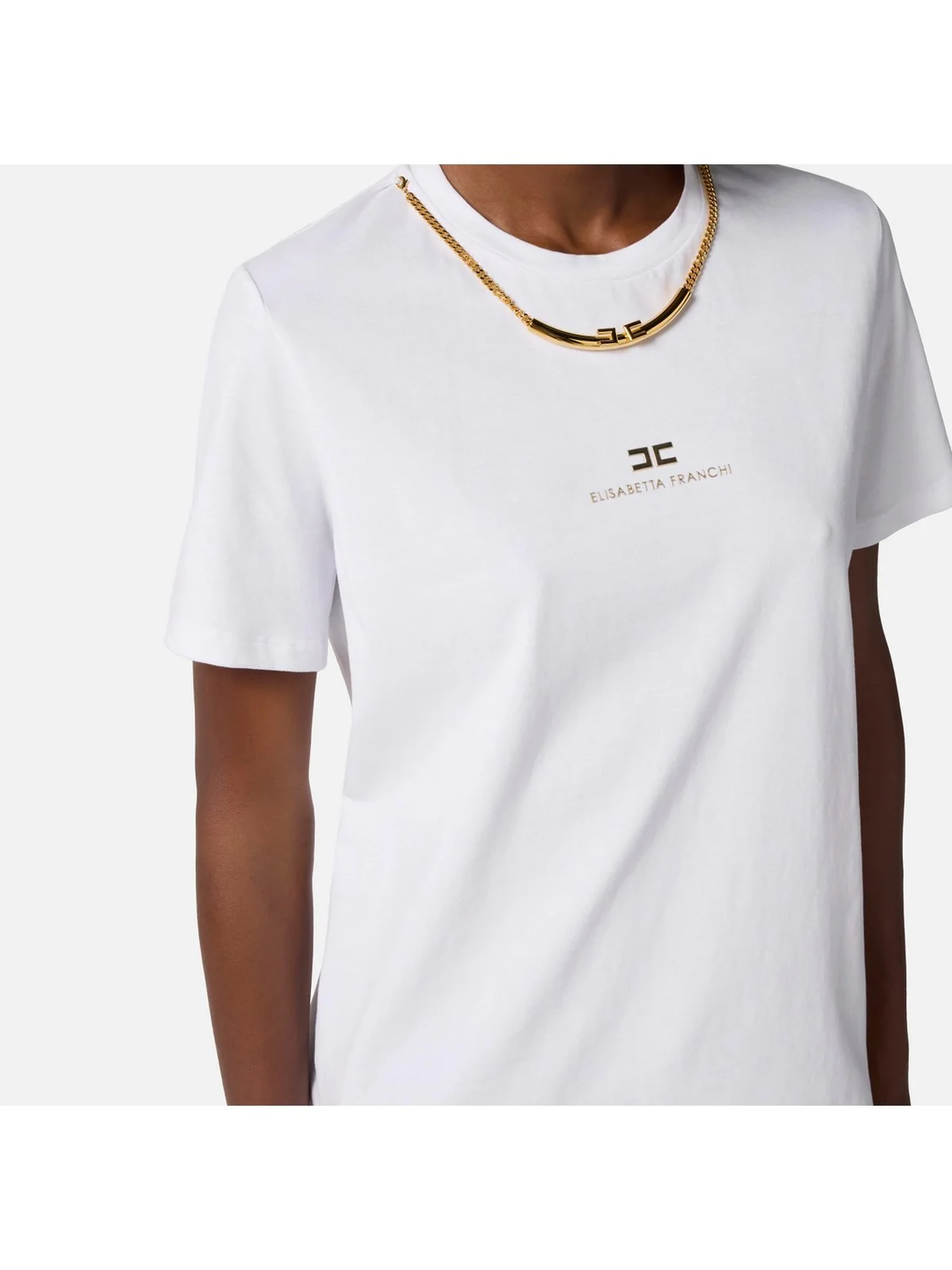 ELISABETTA FRANCHI T-shirt Donna  MA02856E2 270 GESSO - Image 5