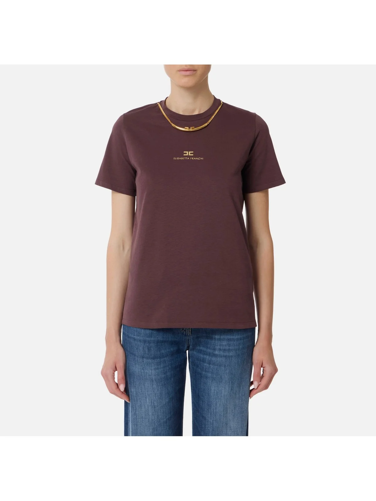 ELISABETTA FRANCHI T-shirt Donna  MA02856E2 EA4 MERLOT - Image 2