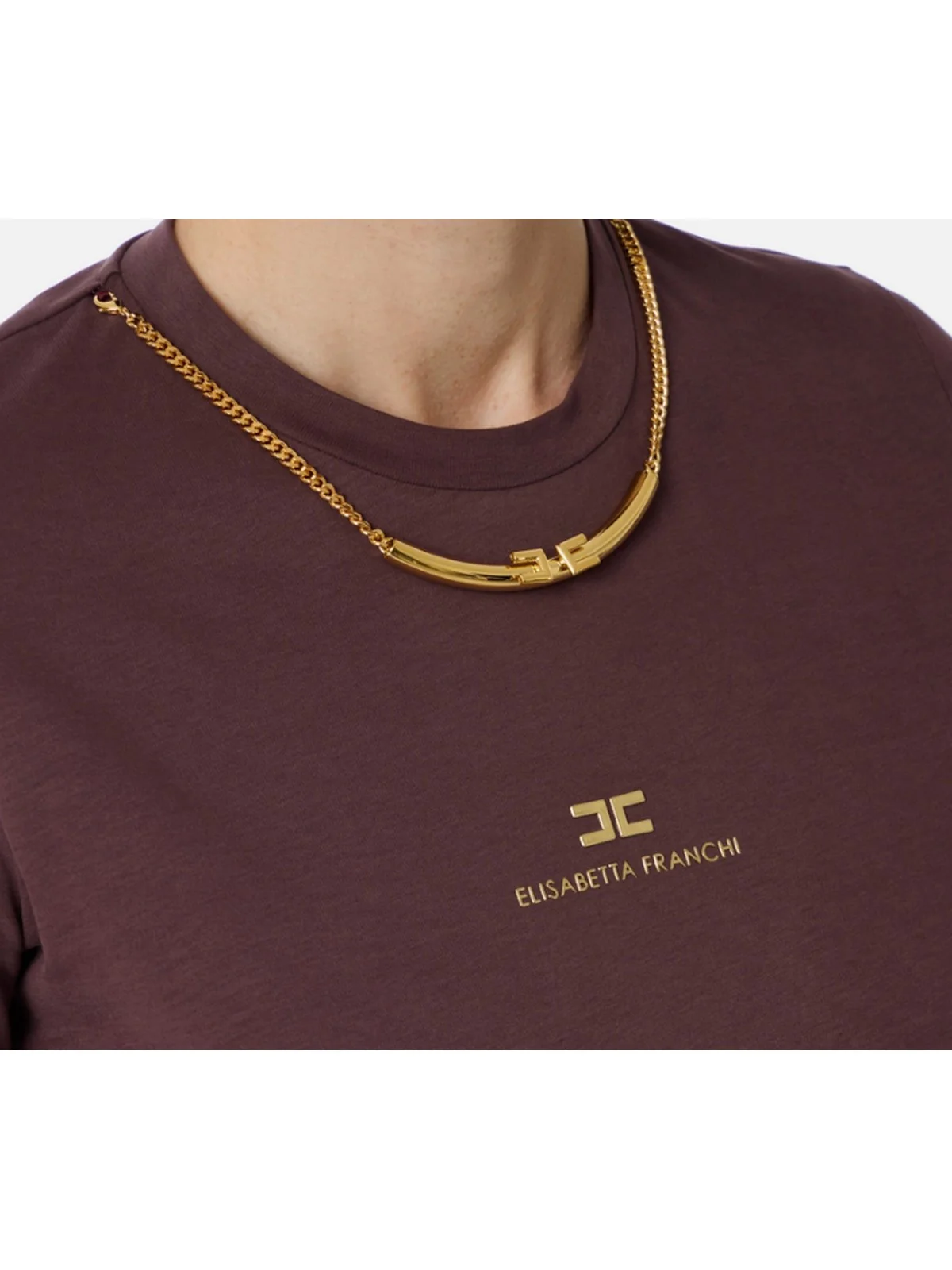 ELISABETTA FRANCHI T-shirt Donna  MA02856E2 EA4 MERLOT - Image 5