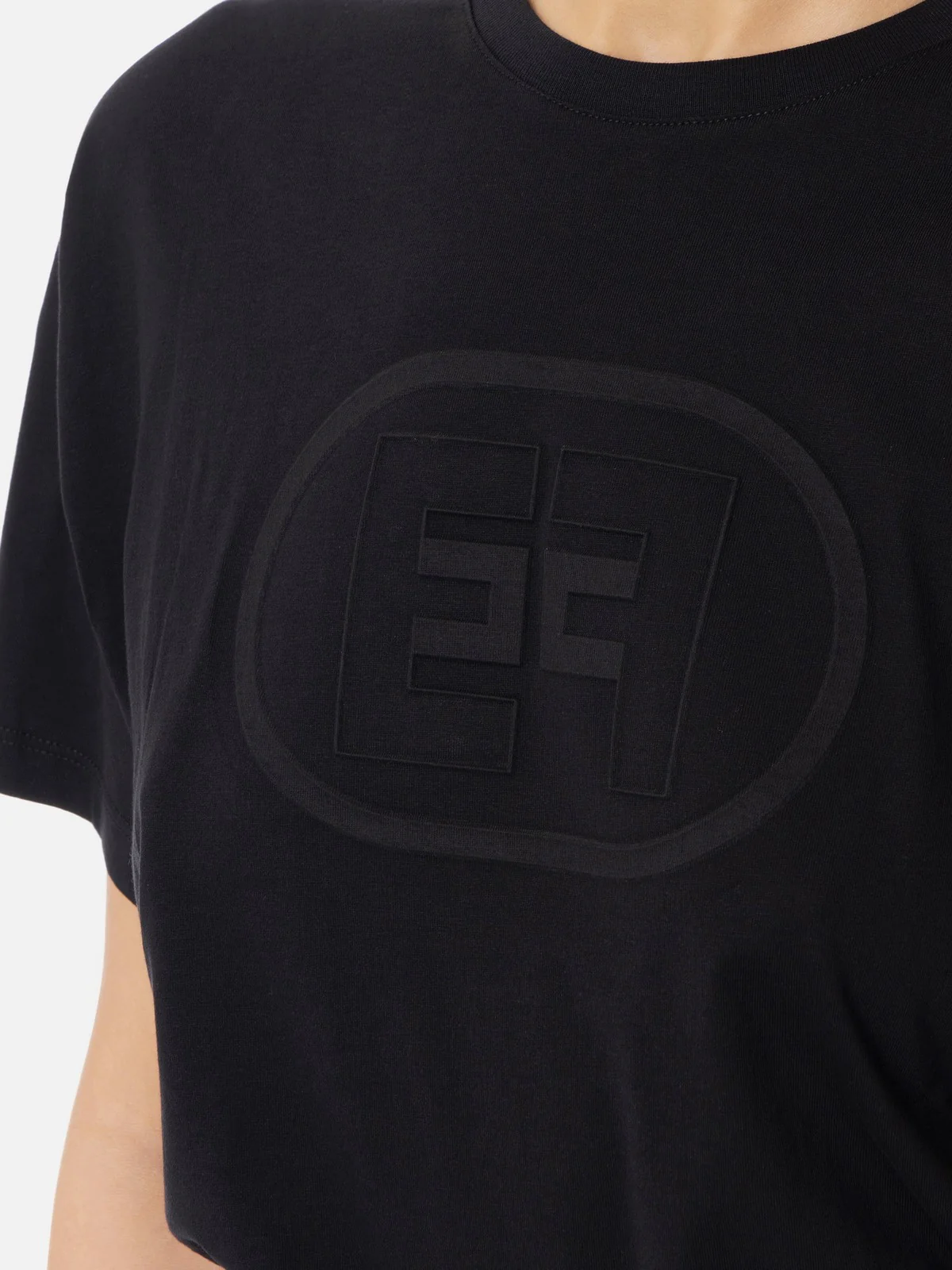 ELISABETTA FRANCHI T-shirt Donna  MA60N51E2-110 Nero - Image 3
