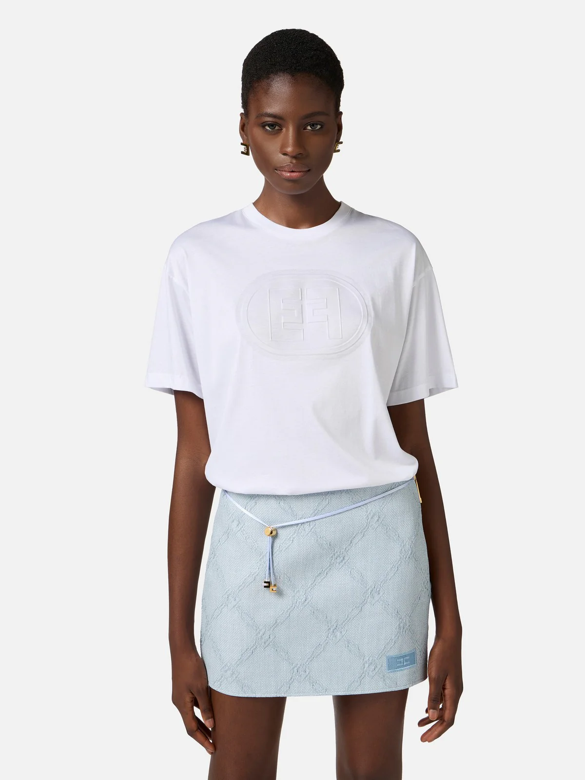 ELISABETTA FRANCHI T-shirt Donna  MA60N51E2-270 Bianco - Image 3
