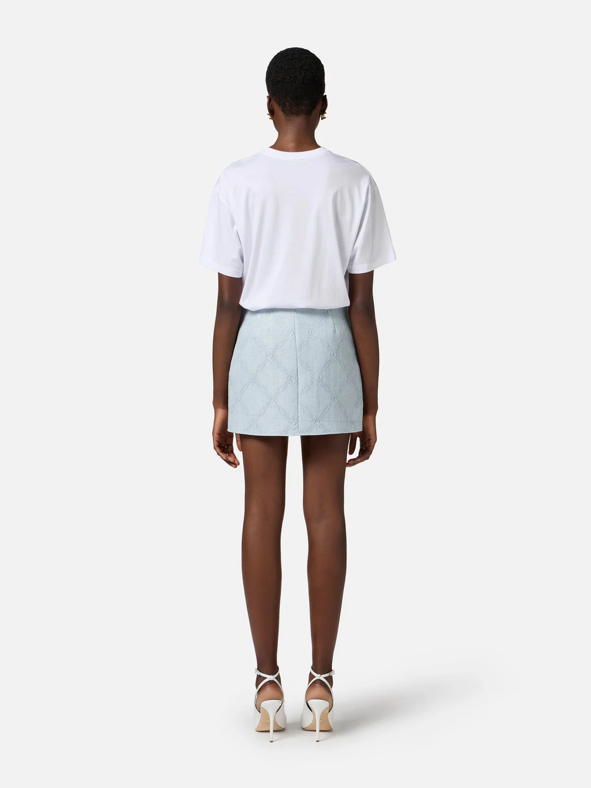ELISABETTA FRANCHI T-shirt Donna  MA60N51E2-270 Bianco - Image 5