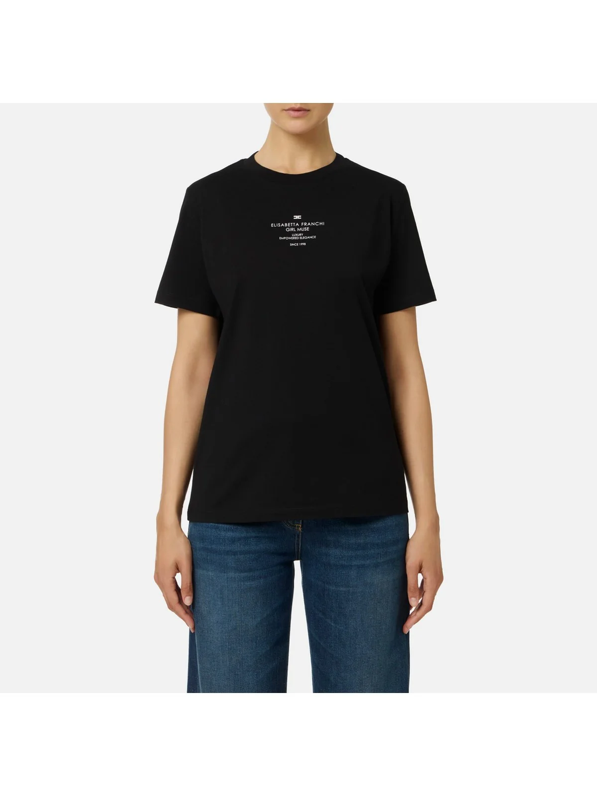 ELISABETTA FRANCHI T-shirt Donna  MA63D56E2 110 Nero - Image 2