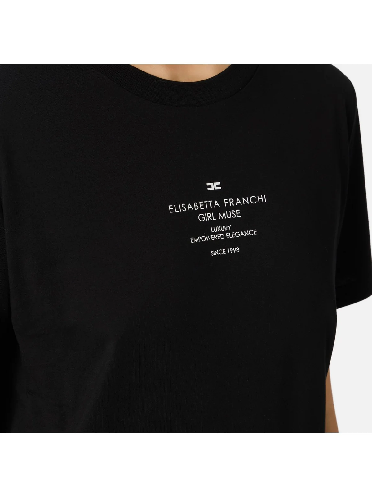 ELISABETTA FRANCHI T-shirt Donna  MA63D56E2 110 Nero - Image 3