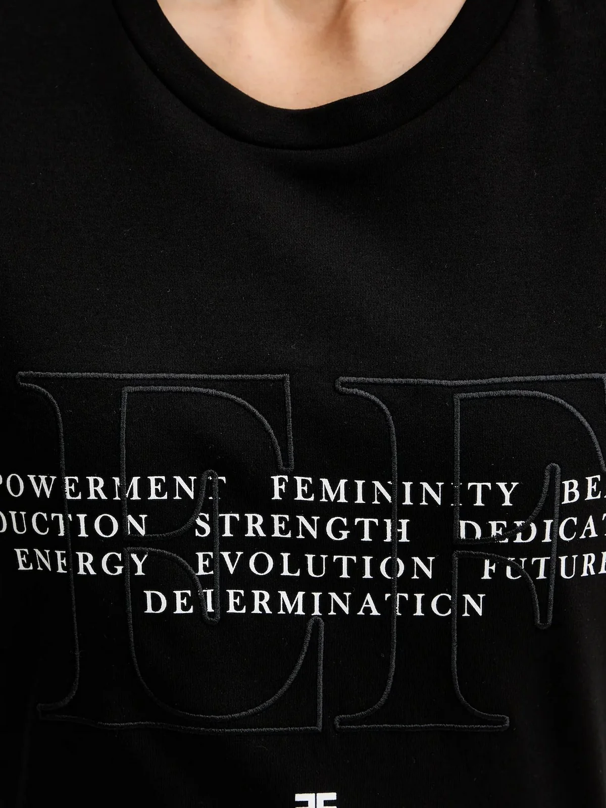 ELISABETTA FRANCHI T-shirt Donna  MA69P61E2 110 Nero - Image 4