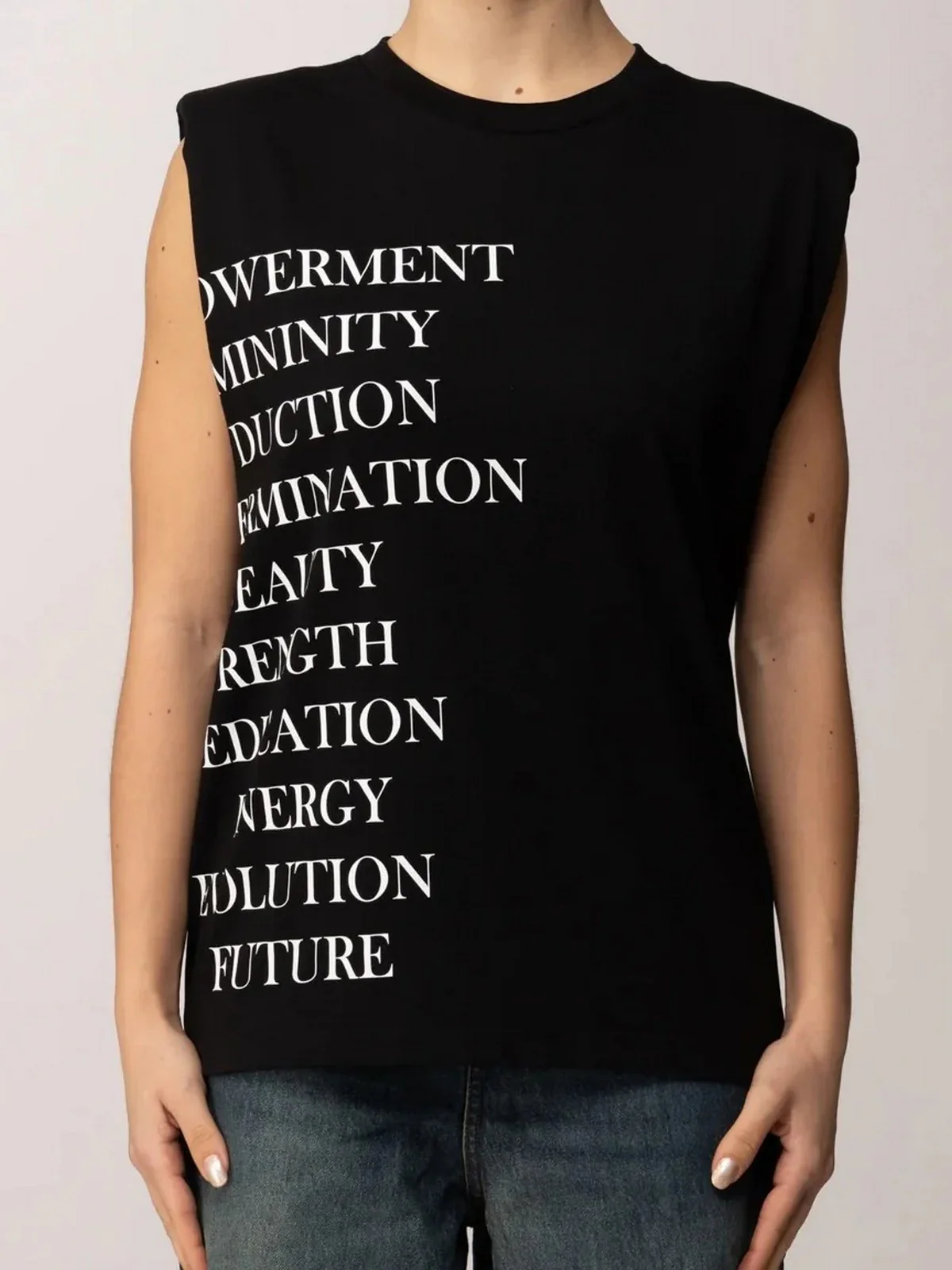 ELISABETTA FRANCHI T-shirt Donna MA70P61E2 110 Nero - Image 2