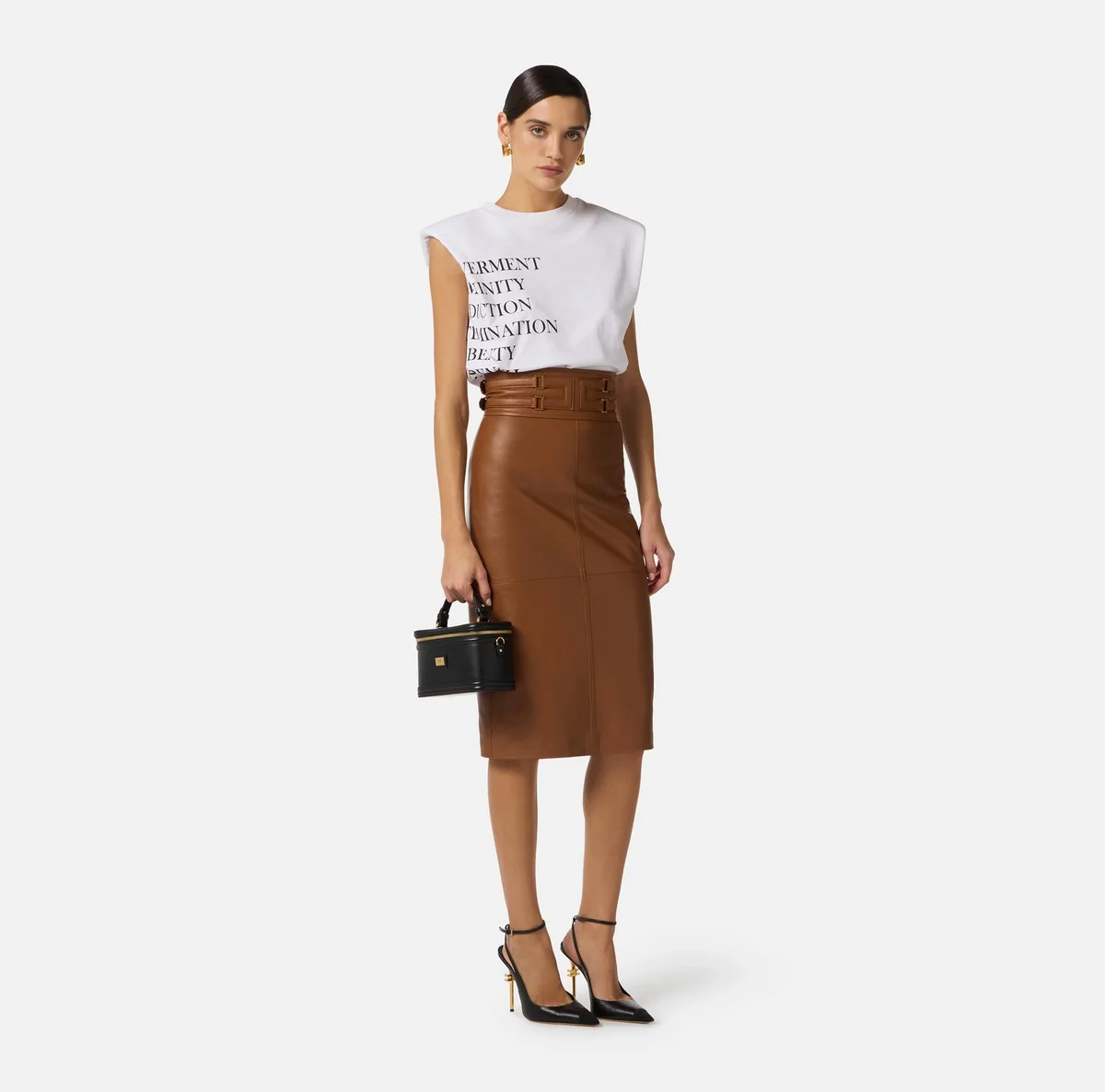 ELISABETTA FRANCHI T-shirt Donna  MA70P61E2 270 GESSO - Image 4