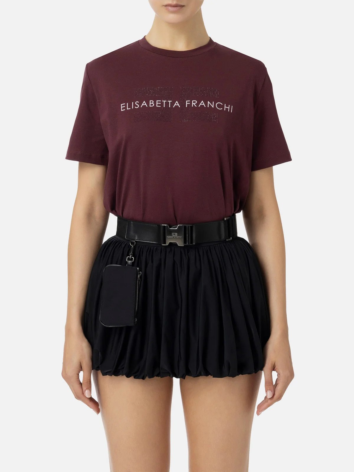 ELISABETTA FRANCHI T-Shirt e Polo Donna MA00346E2 CG3 Rosso - Image 2