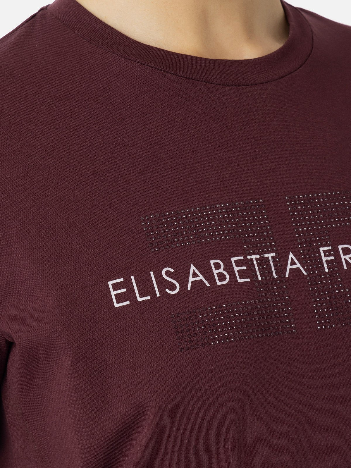 ELISABETTA FRANCHI T-Shirt e Polo Donna MA00346E2 CG3 Rosso - Image 3
