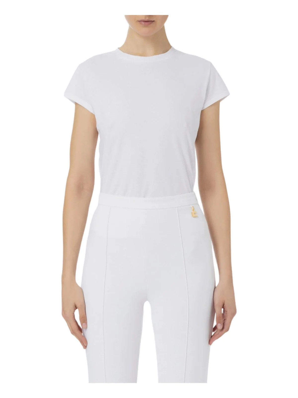 ELISABETTA FRANCHI T-Shirt e Polo Donna  MA00441E2 270 Bianco - Image 2